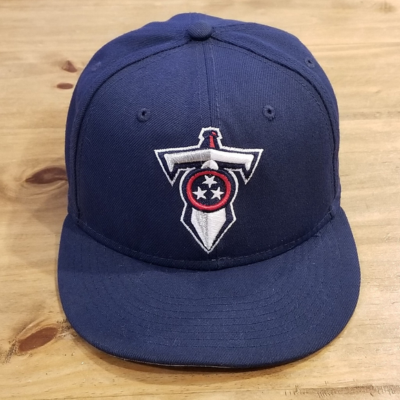 Tennessee Titans Hat New Era Size 7 3/8 Fitted Blue 59Fifty NFL Sword T Logo - Picture 1 of 10
